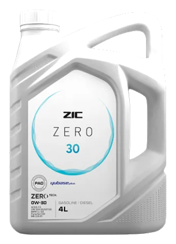 Моторное масло ZIC ZERO 30 0W-30 (4л)