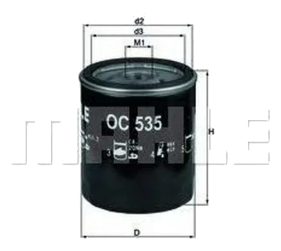 Масляный фильтр OC 535 Knecht