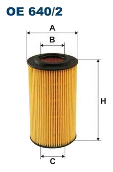 Масляный фильтр Filtron OE640/2 (вставка)